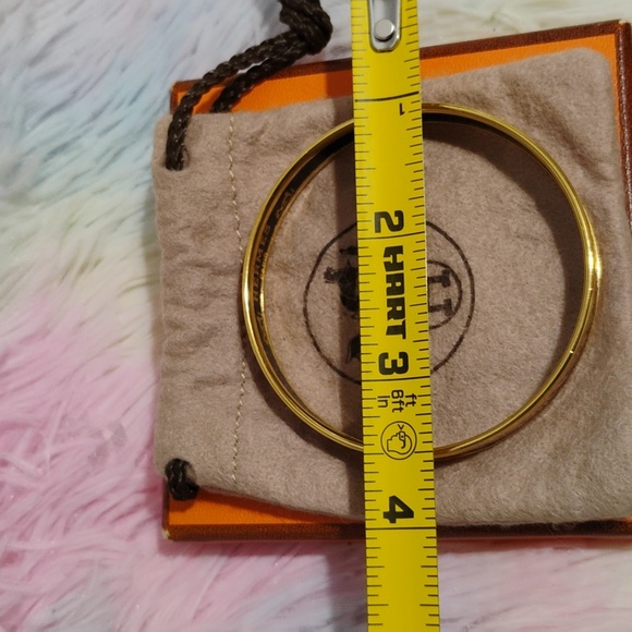 Authentic Hermes Red Enamel 6Cm Bangle W Box/Bag Amazing Condition - Picture 14 of 15